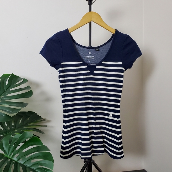 G-Star raw t-shirt, stripes Size S - Picture 2 of 5
